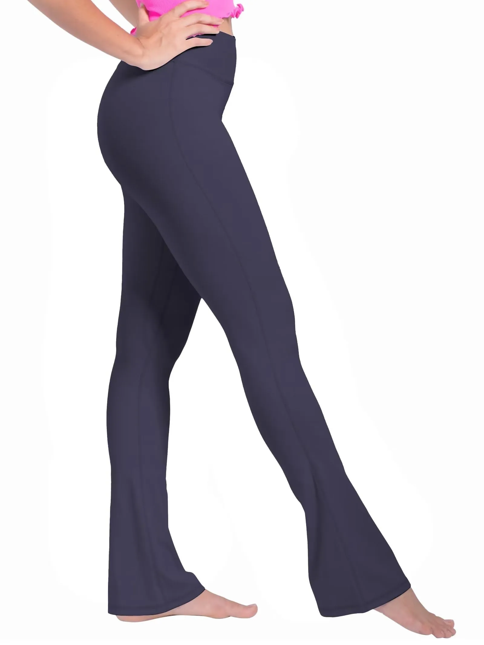 34“High Waist Mini Flared Leggings for Women