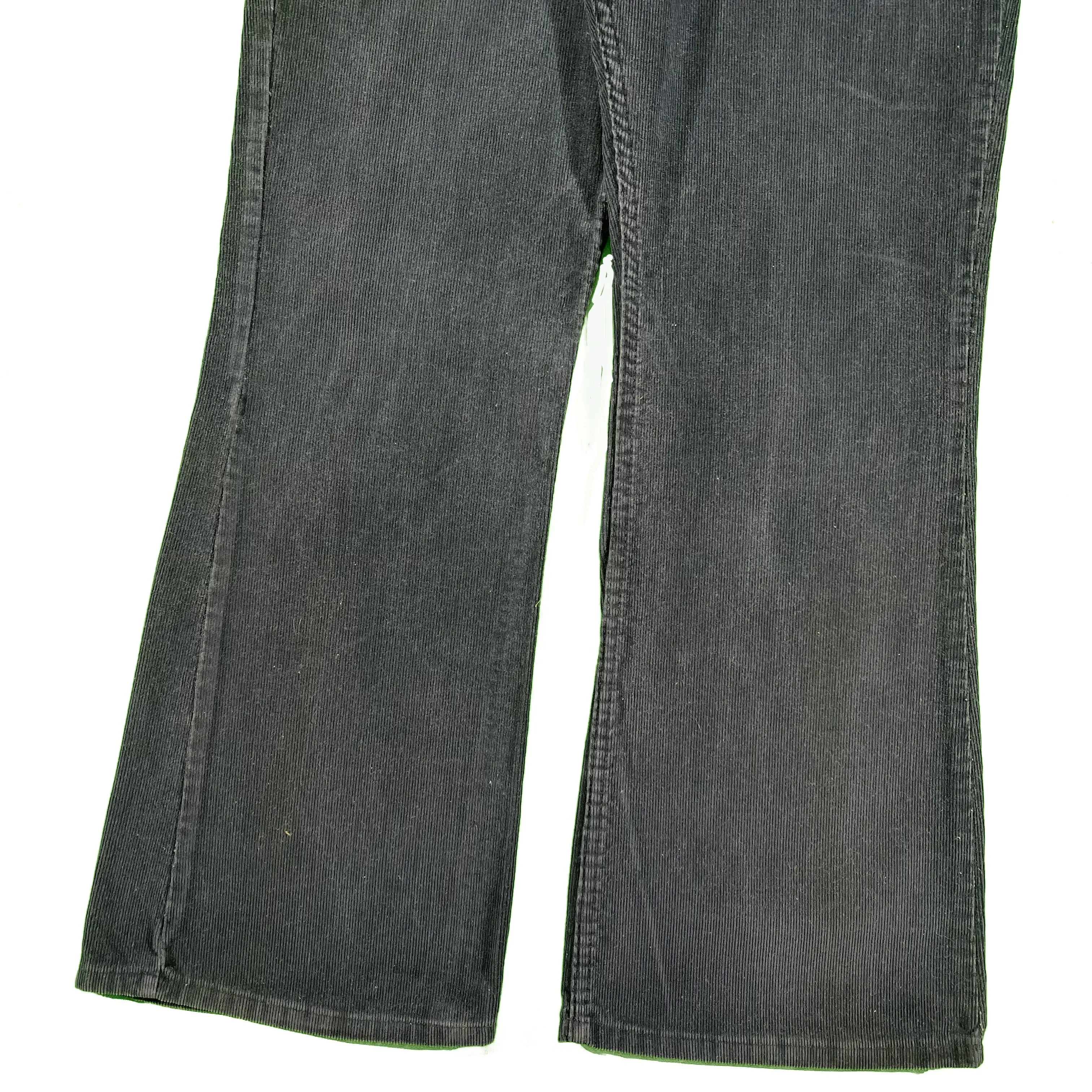 70s Levi's Navy 646 Corduroy Flares- 33x30