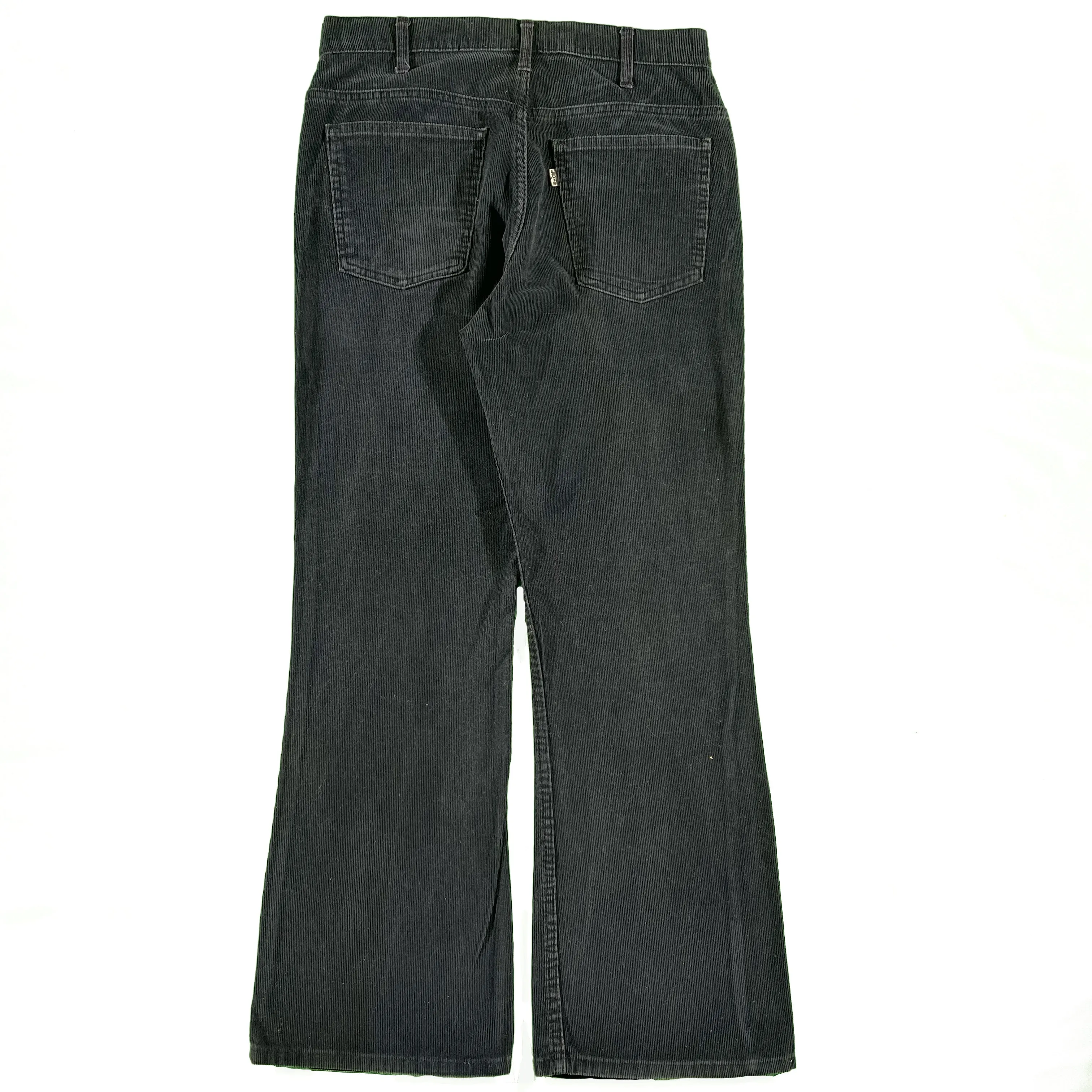 70s Levi's Navy 646 Corduroy Flares- 33x30