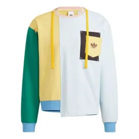 Adidas Originals x Melting Sadness Crossover Pullover 'White Yellow Green' Sweatshirt