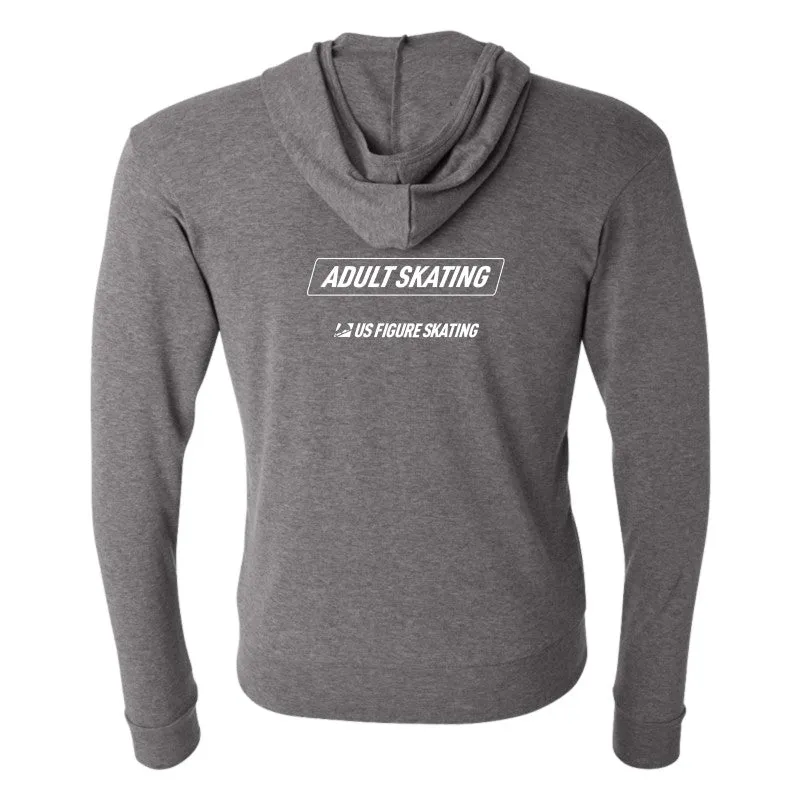 Adult Skating, Full Zip Lightweight Hoodie