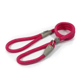 Ancol Viva Pink Poly-Weave Rope Slip Dog Lead