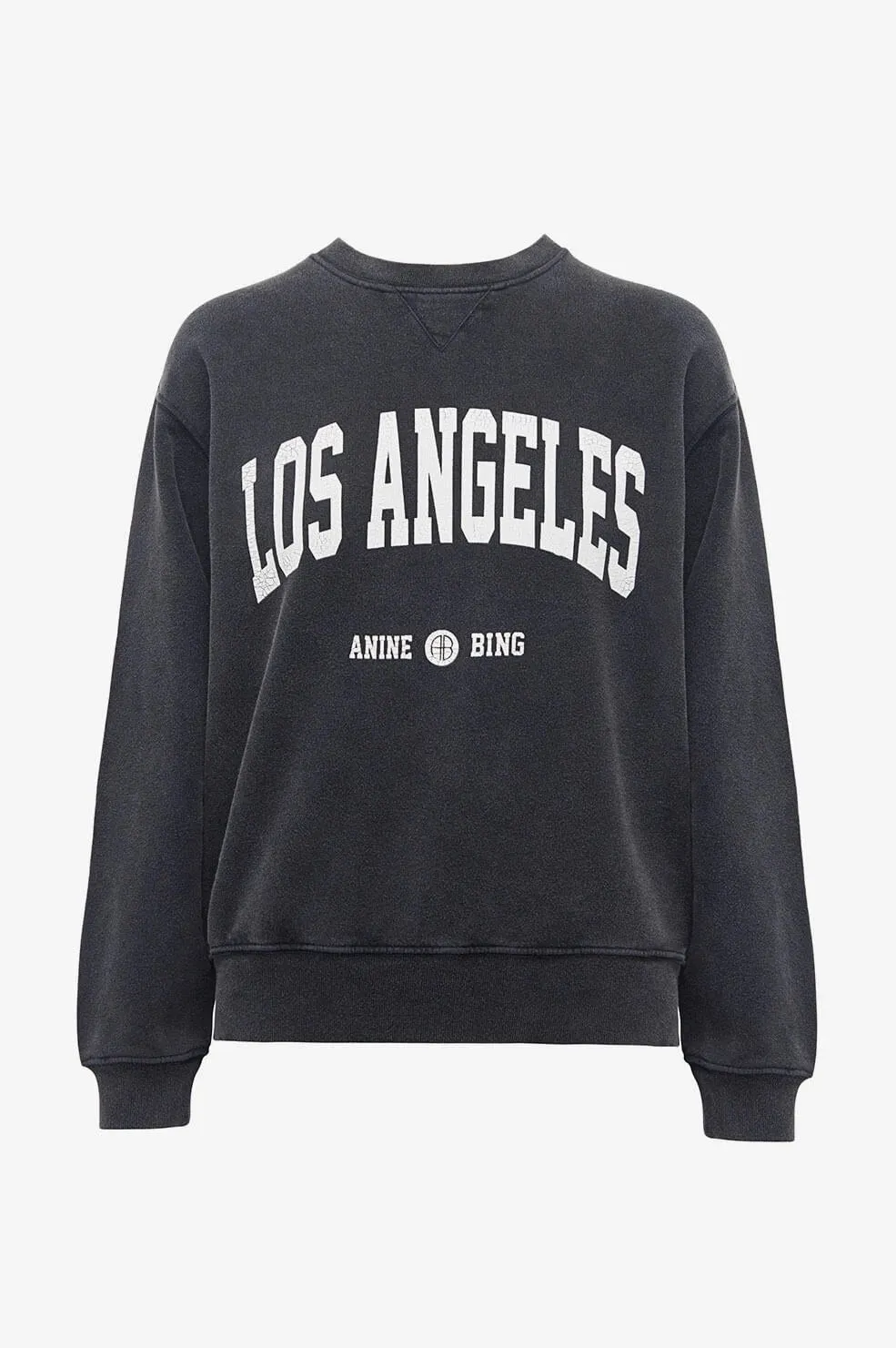 Anine Bing - Ramona Sweatshirt Los Angeles in Washed Black