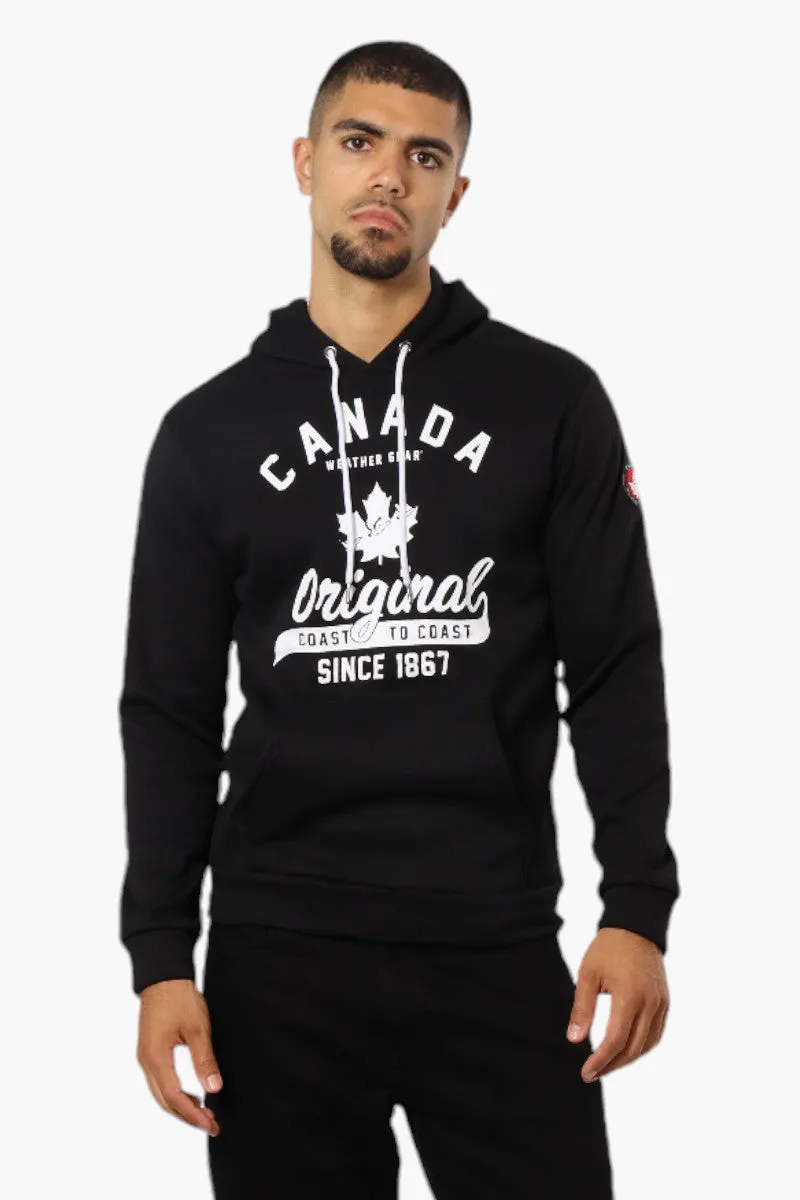 Canada Weather Gear Coast To Coast Print Hoodie - Black