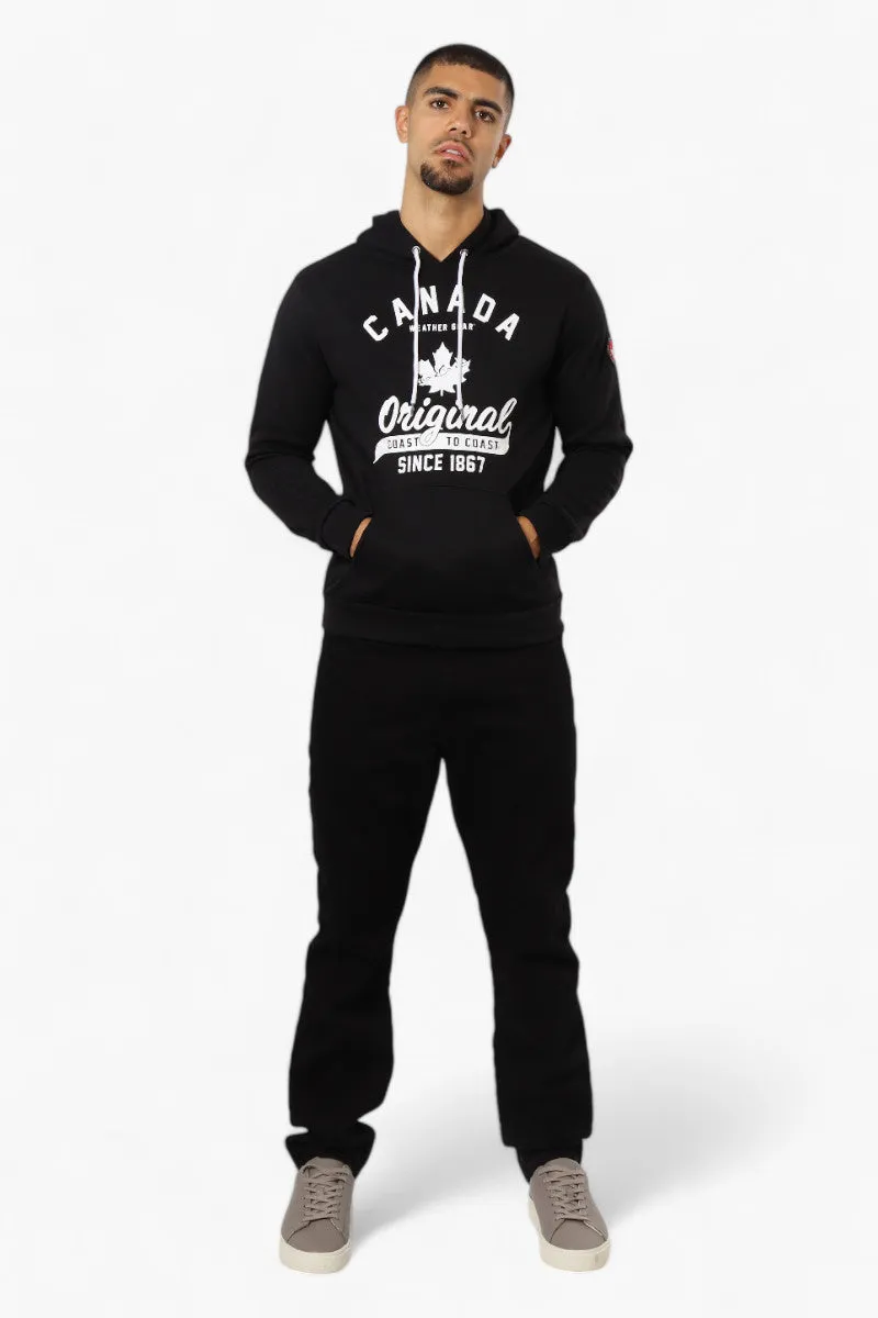 Canada Weather Gear Coast To Coast Print Hoodie - Black