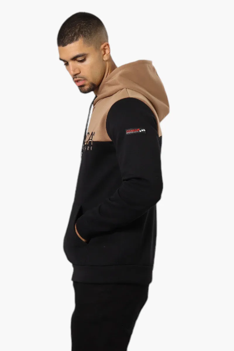 Canada Weather Gear Colour Block Embroidered Logo Hoodie - Camel