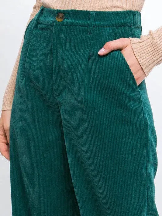 Everyday Style Corduroy Trouser Pants