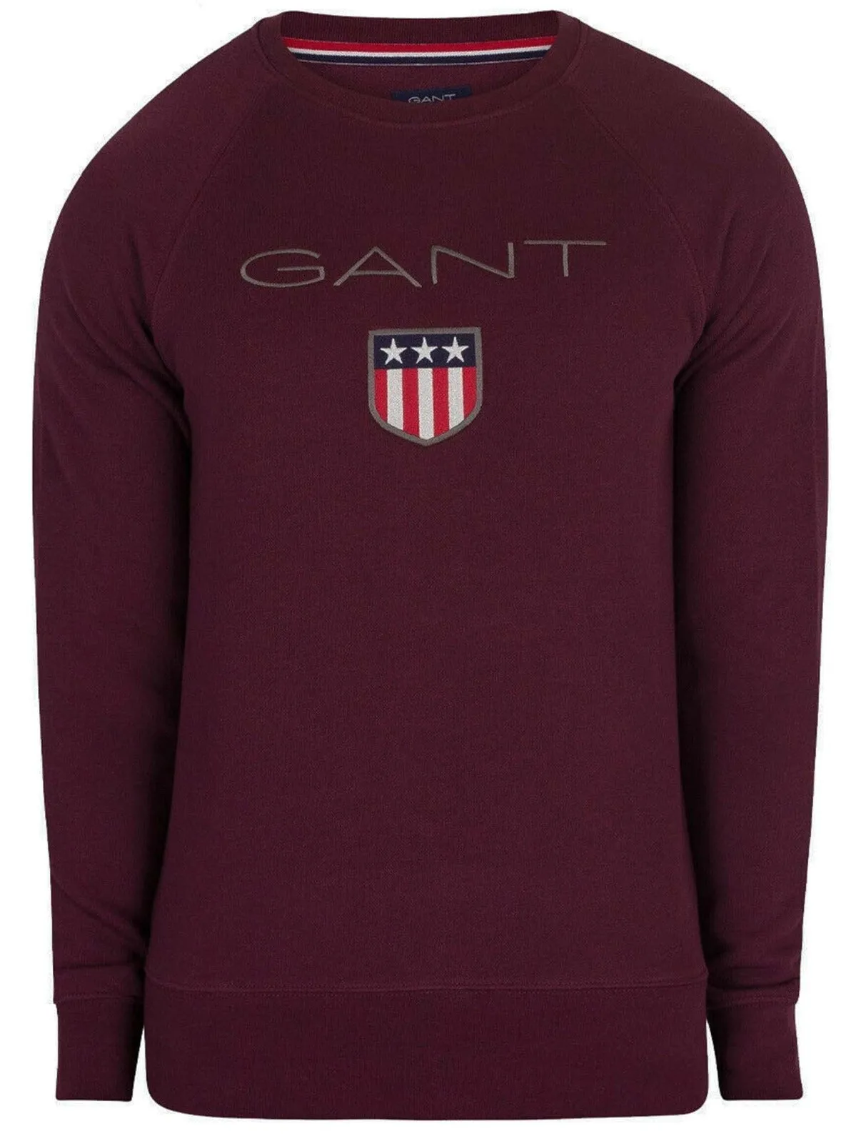 Gant Mens Printed Pullover Shield Sweatshirt