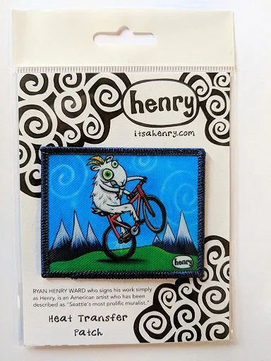 Goat Biking Patch | Original Art by Seattle Mural Artist Ryan "Henry" Ward