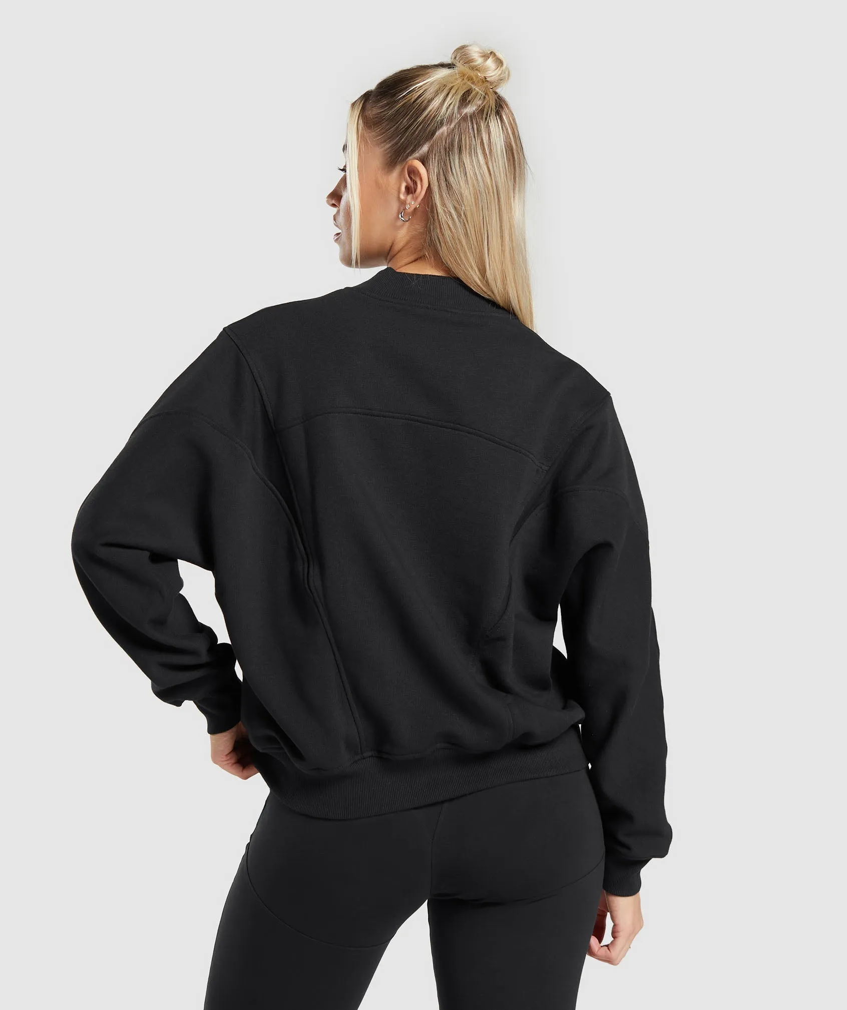 Gymshark Rest Day Cotton Contour Pullover - Black