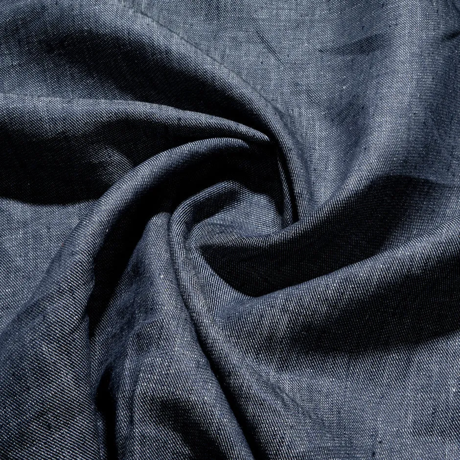 Ink Blue Pure Cotton Denim