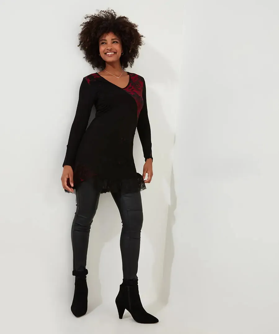 Joe Browns 14 Black Joe's Favourite Cutabout Jersey Tunic