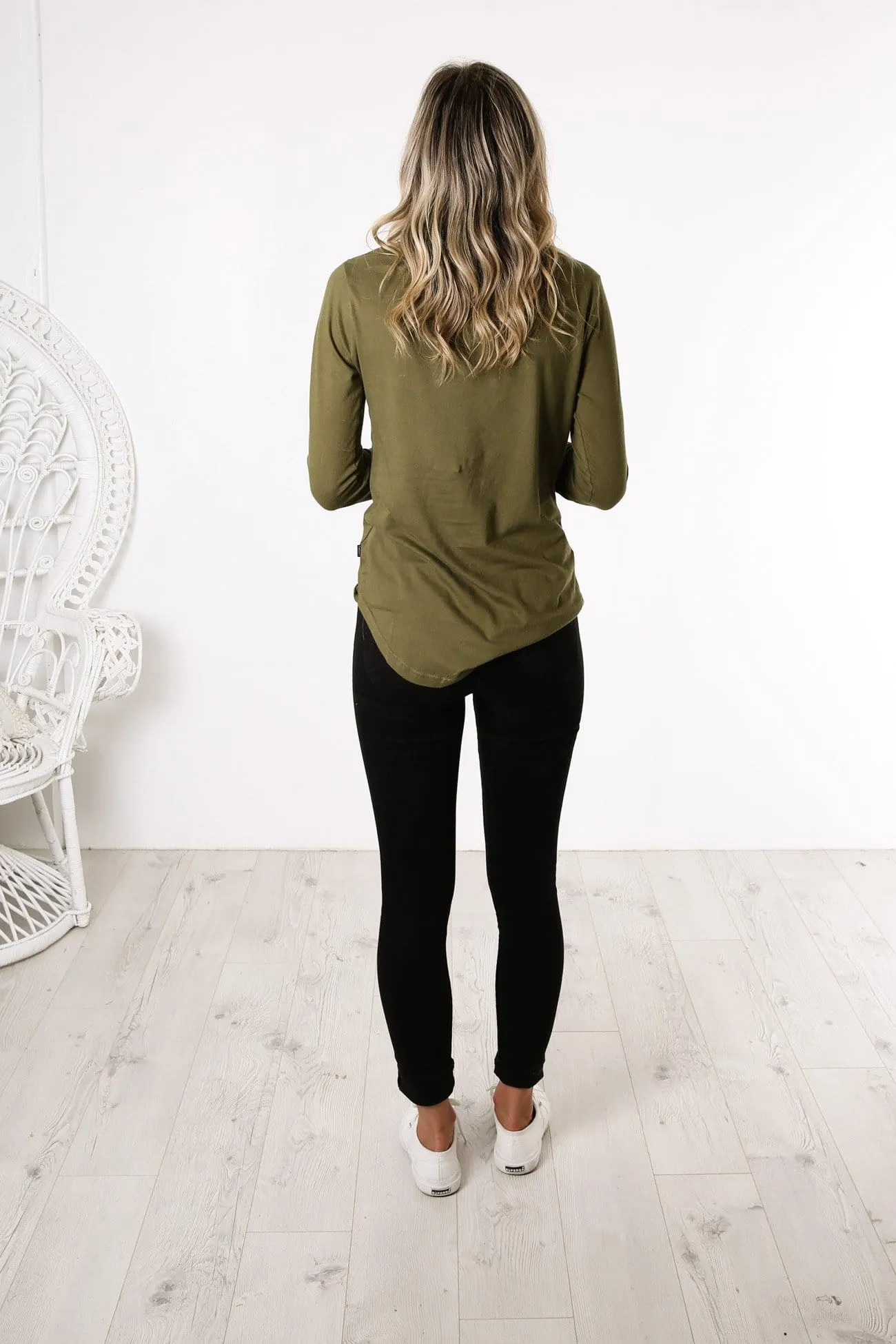 Kara Long Sleeve Tee Green