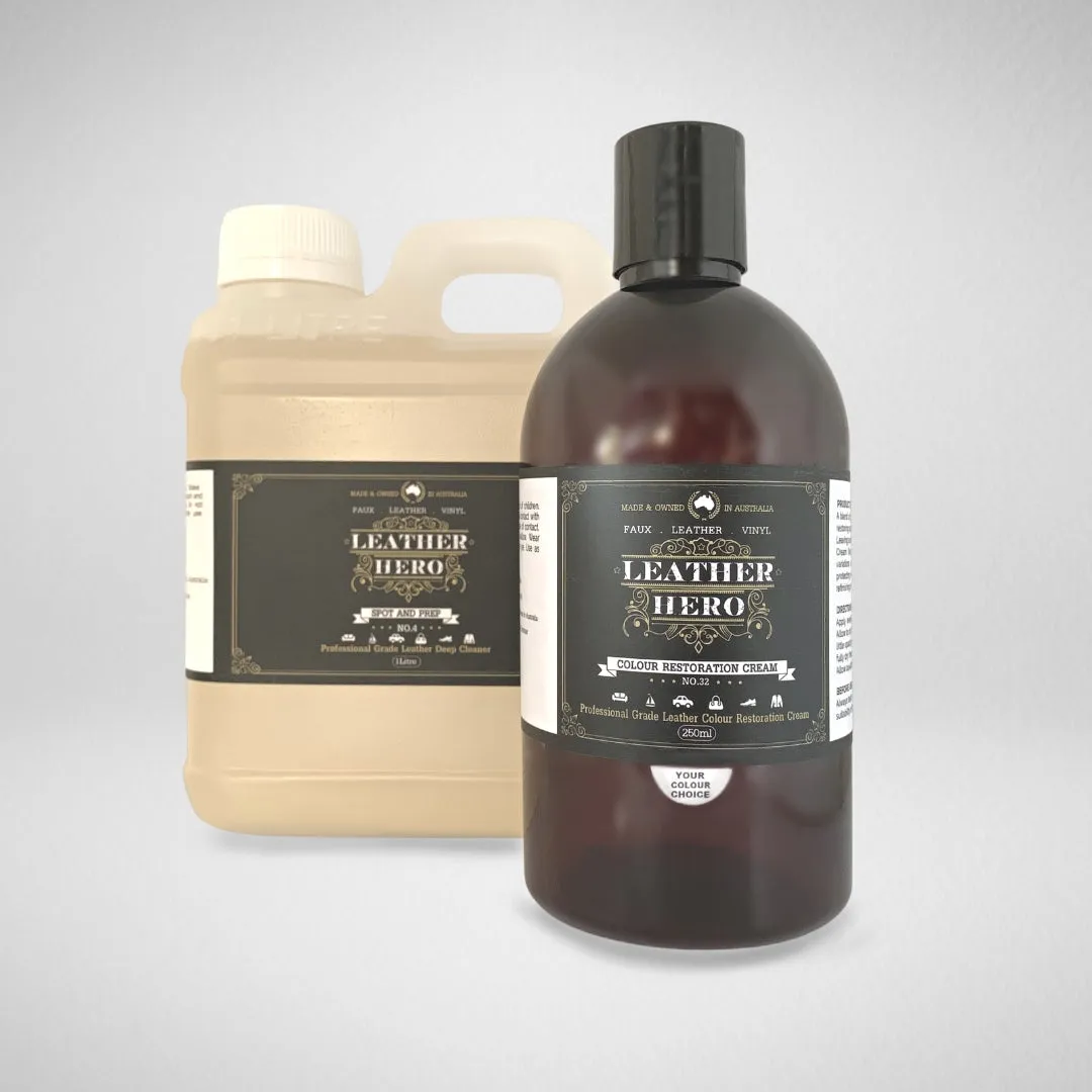 Leather Colour Cream Kit - Graphite