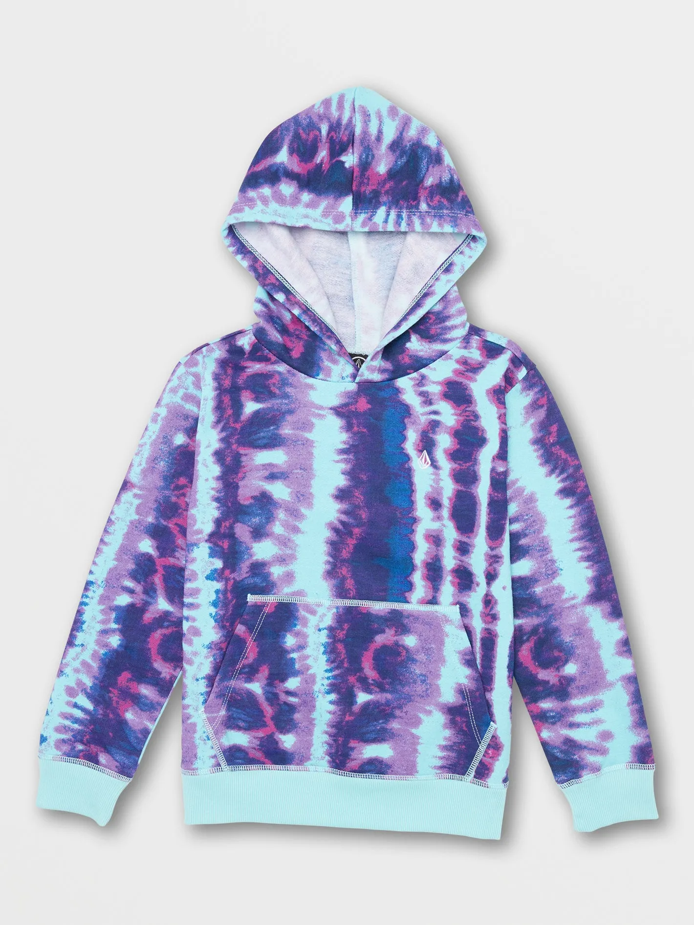 Little Boys Roundabout Pullover Fleece Hoodie - Storm Tie-Dye