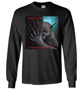 Men's Dogman Encounters Rogue Collection Long Sleeve T-Shirt (square with red font)