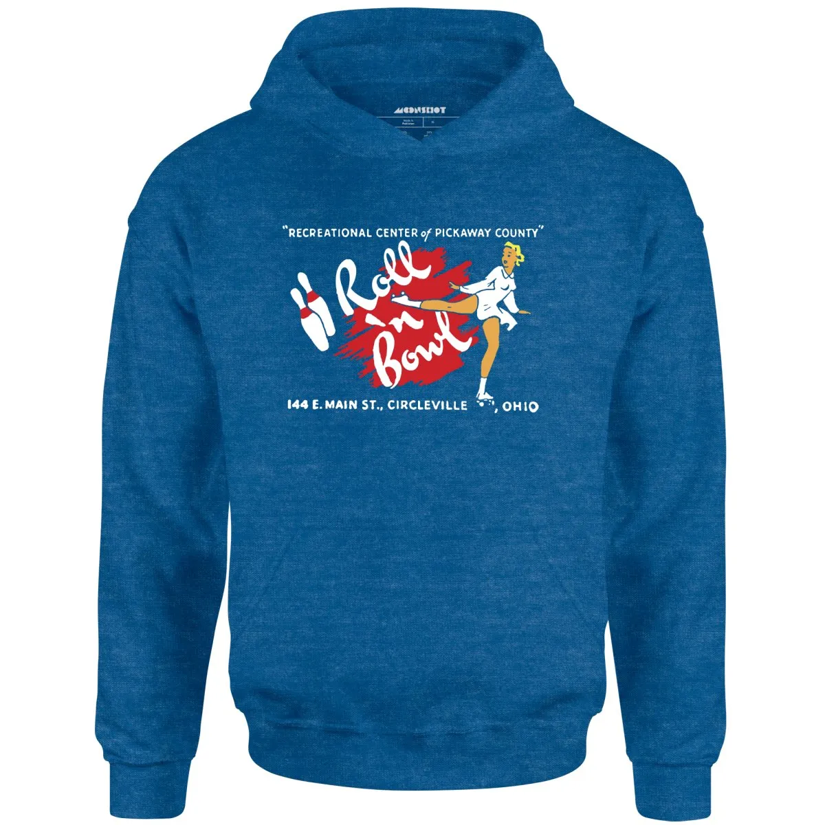 Roll 'n Bowl - Circleville, OH - Vintage Bowling Alley - Unisex Hoodie