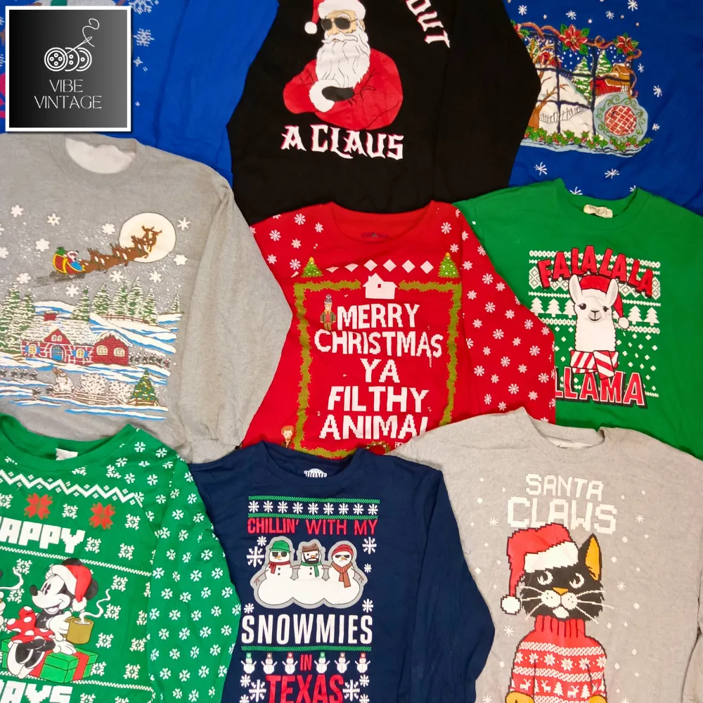 UGLY CHRISTMAS SWEATSHIRTS - 30 PCS