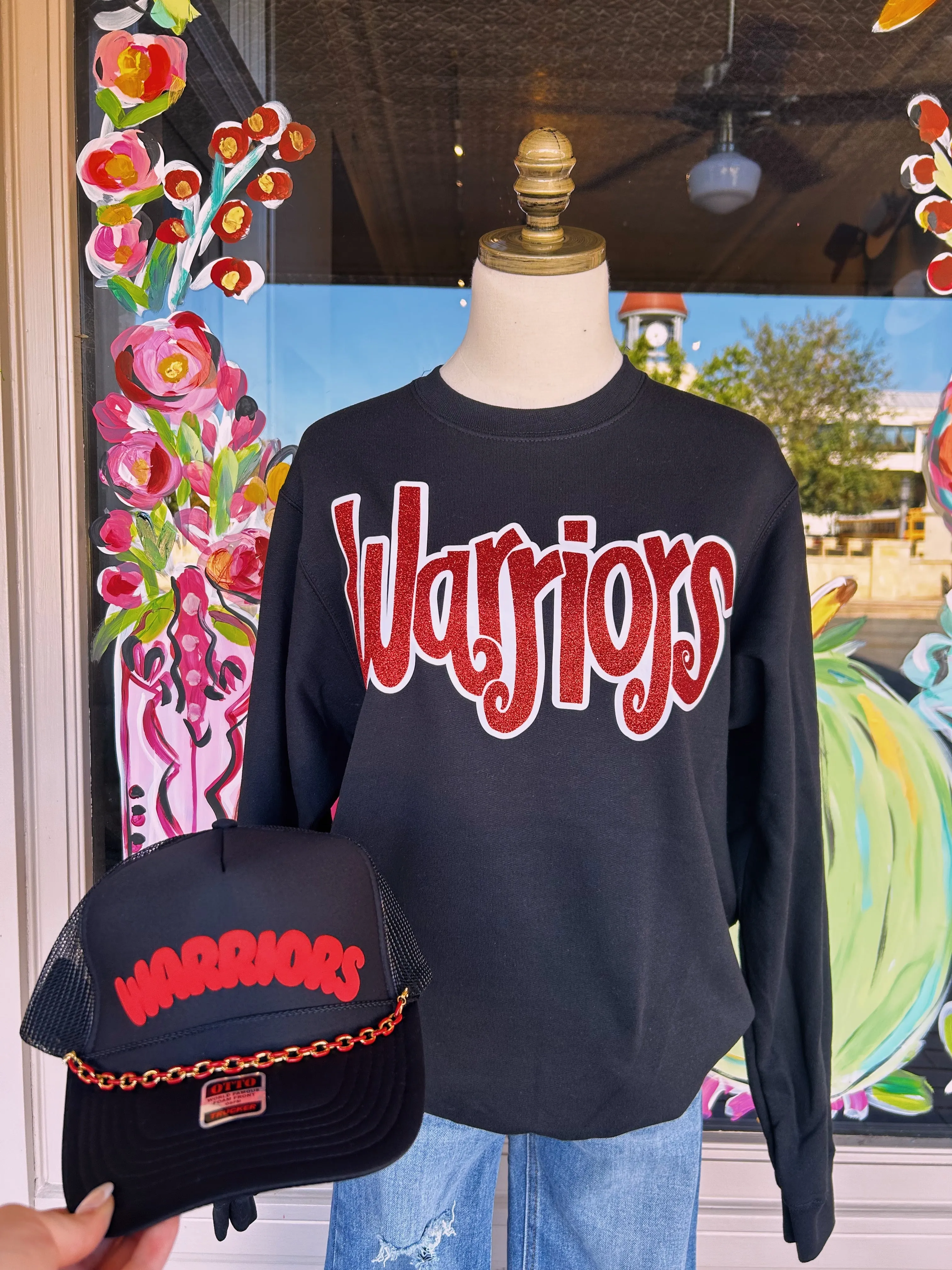 Warriors Glitter Sweatshirt