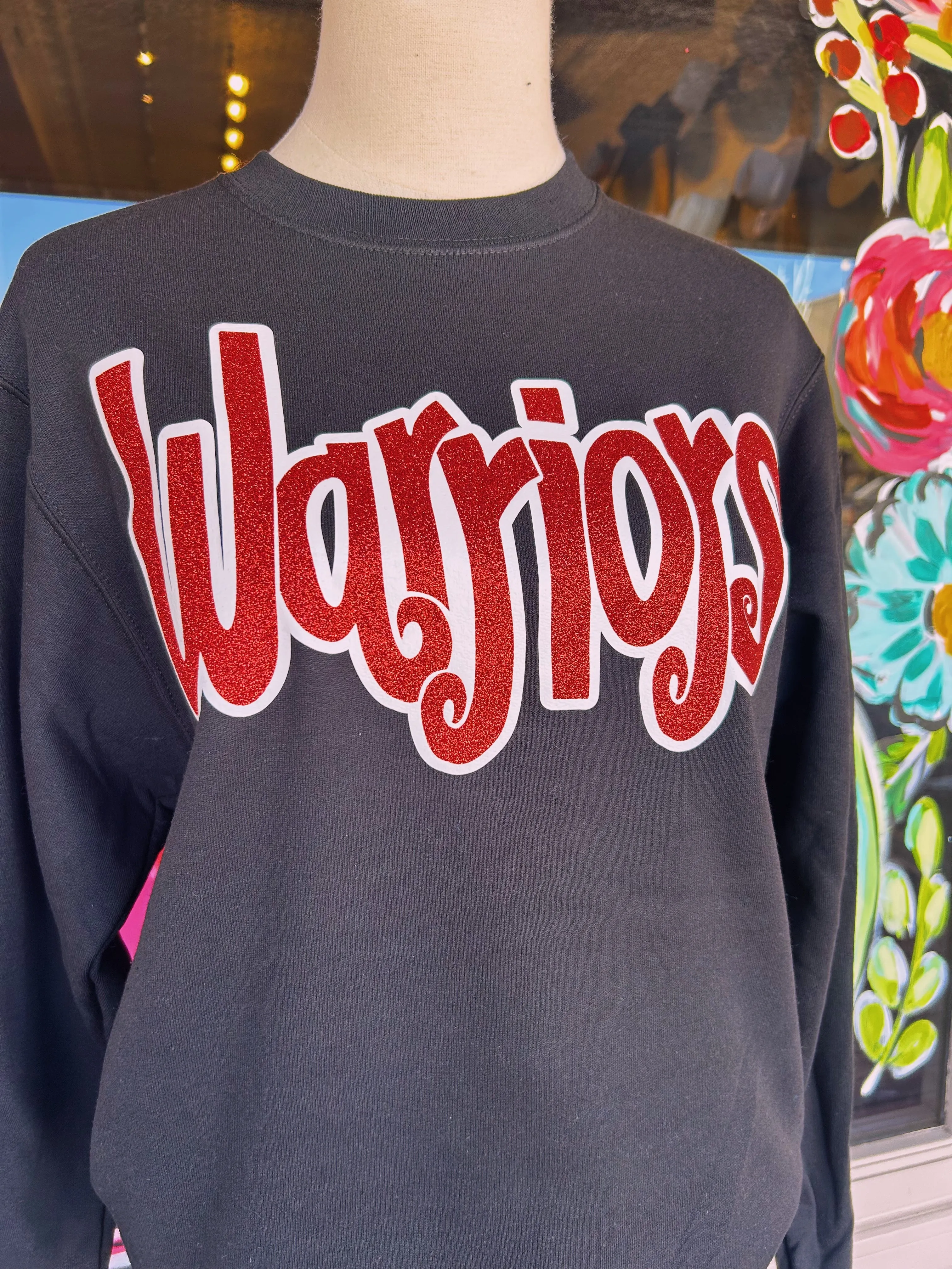 Warriors Glitter Sweatshirt