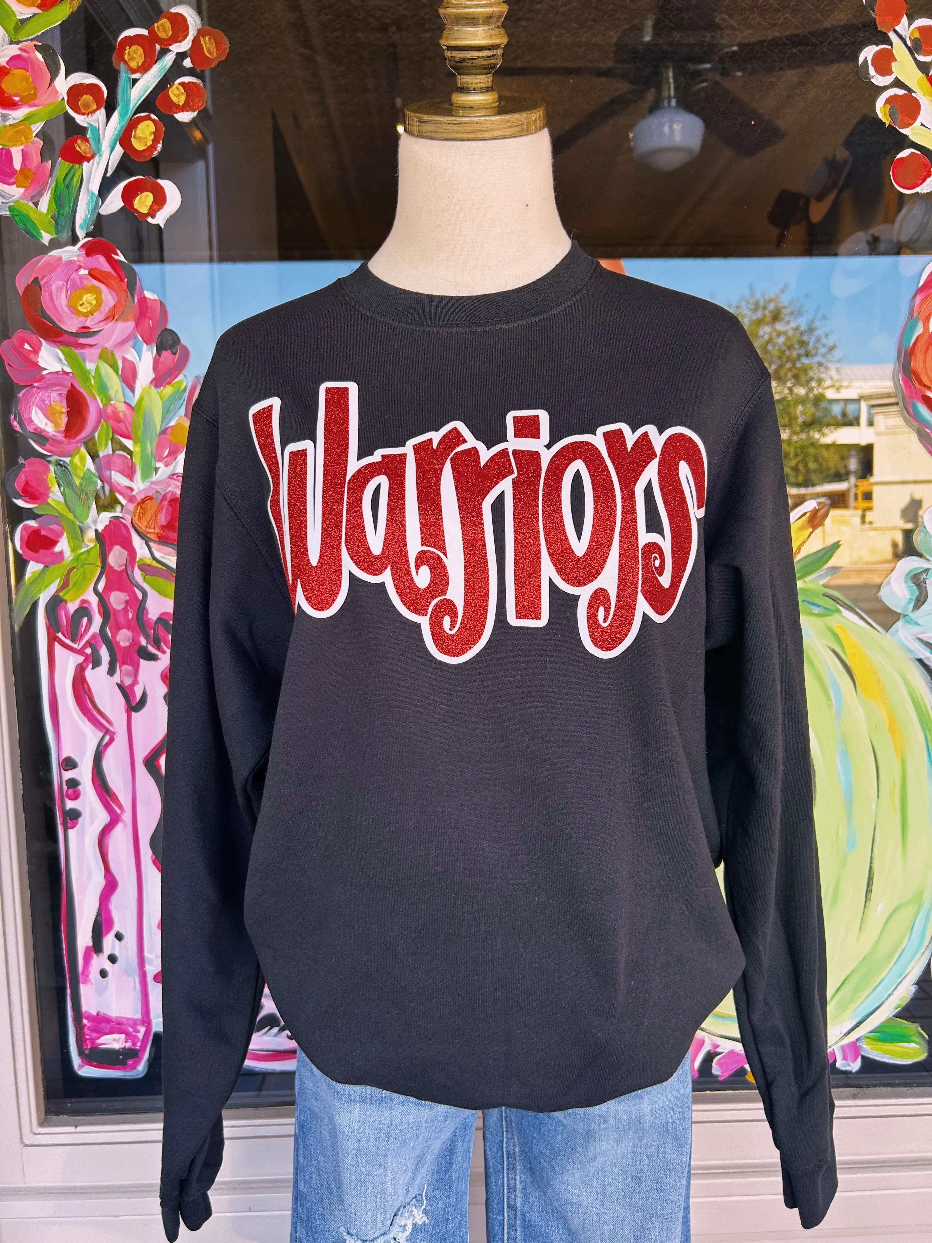 Warriors Glitter Sweatshirt